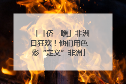 「侨一瞧」非洲日狂欢！他们用色彩“定义”非洲
