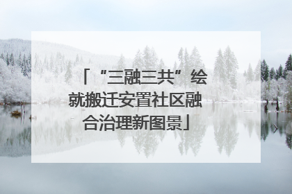 “三融三共”绘就搬迁安置社区融合治理新图景