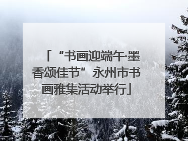 “书画迎端午·墨香颂佳节”永州市书画雅集活动举行