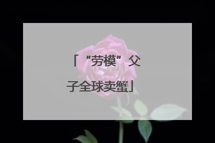 “劳模”父子全球卖蟹