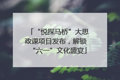 “悦探马桥”大思政课项目发布，解锁“六一”文化盛宴