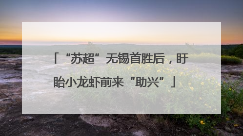 “苏超”无锡首胜后，盱眙小龙虾前来“助兴”