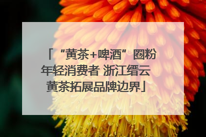 “黄茶+啤酒”圈粉年轻消费者 浙江缙云黄茶拓展品牌边界