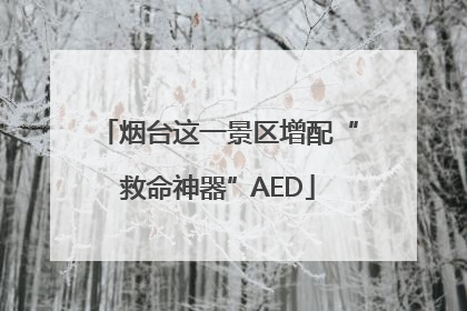 烟台这一景区增配“救命神器”AED