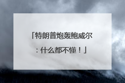 特朗普炮轰鲍威尔：什么都不懂！