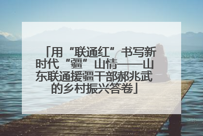 用“联通红”书写新时代“疆”山情——山东联通援疆干部郝兆武的乡村振兴答卷