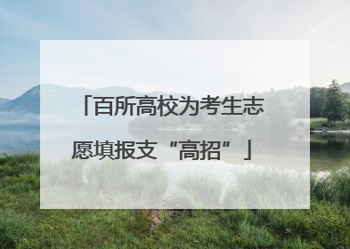 百所高校为考生志愿填报支“高招”