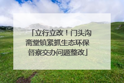 立行立改！门头沟斋堂镇紧抓生态环保督察交办问题整改