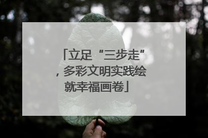 立足“三步走”，多彩文明实践绘就幸福画卷