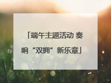 端午主题活动 奏响“双拥”新乐章