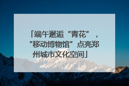 端午邂逅“青花”，“移动博物馆”点亮郑州城市文化空间