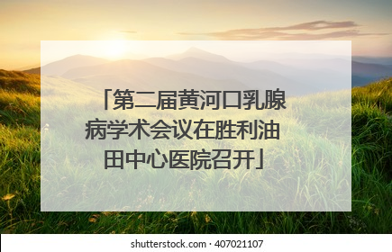 第二届黄河口乳腺病学术会议在胜利油田中心医院召开