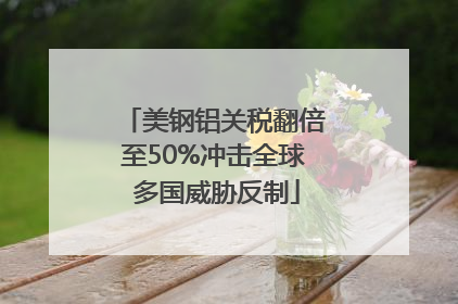 美钢铝关税翻倍至50%冲击全球 多国威胁反制