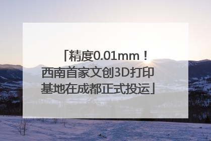 精度0.01mm！西南首家文创3D打印基地在成都正式投运