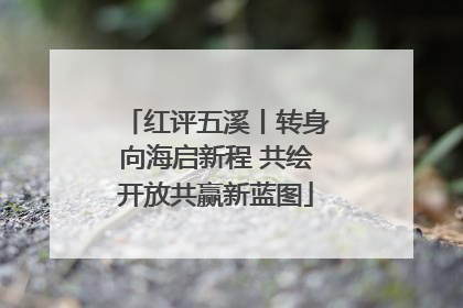 红评五溪丨转身向海启新程 共绘开放共赢新蓝图