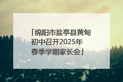 绵阳市盐亭县黄甸初中召开2025年春季学期家长会