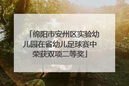 绵阳市安州区实验幼儿园在省幼儿足球赛中荣获双项二等奖