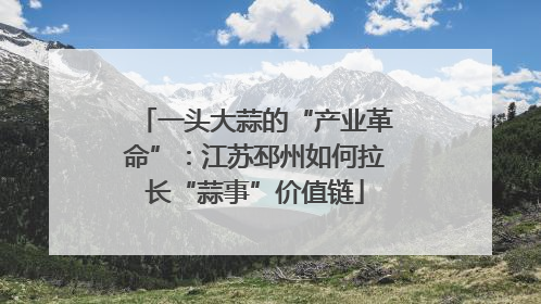 一头大蒜的“产业革命”：江苏邳州如何拉长“蒜事”价值链