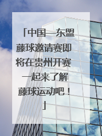 中国—东盟藤球邀请赛即将在贵州开赛 一起来了解藤球运动吧！