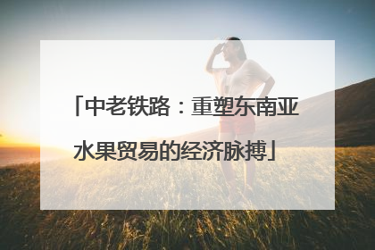中老铁路：重塑东南亚水果贸易的经济脉搏