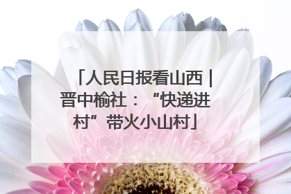 人民日报看山西｜晋中榆社：“快递进村”带火小山村