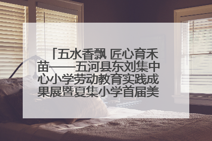 五水香飘 匠心育禾苗——五河县东刘集中心小学劳动教育实践成果展暨夏集小学首届美食节盛大举行
