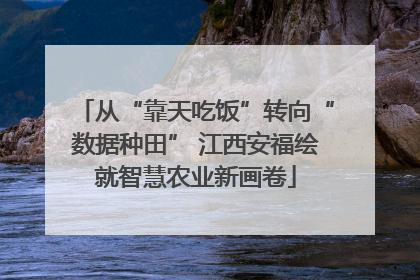 从“靠天吃饭”转向“数据种田” 江西安福绘就智慧农业新画卷