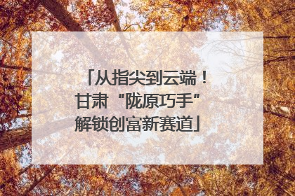 从指尖到云端！甘肃“陇原巧手”解锁创富新赛道