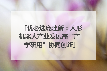 优必选庞建新：人形机器人产业发展需“产学研用”协同创新