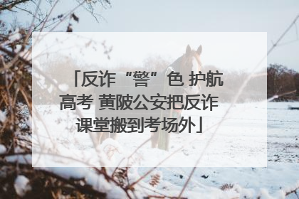 反诈“警”色 护航高考 黄陂公安把反诈课堂搬到考场外