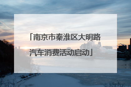 南京市秦淮区大明路汽车消费活动启动