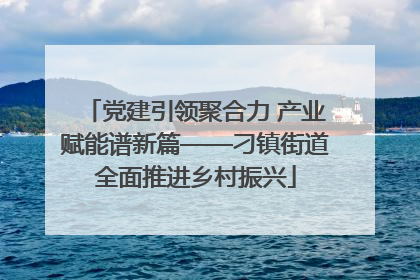 党建引领聚合力 产业赋能谱新篇——刁镇街道全面推进乡村振兴
