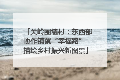 关岭围墙村：东西部协作铺就“幸福路” 描绘乡村振兴新图景