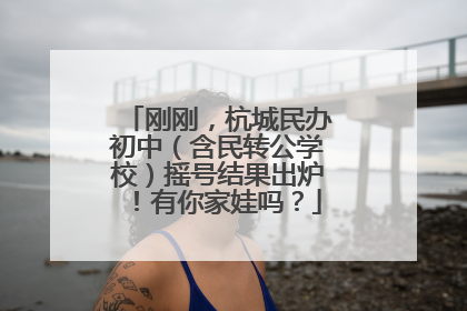 刚刚，杭城民办初中（含民转公学校）摇号结果出炉！有你家娃吗？