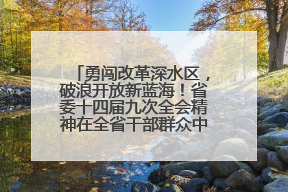 勇闯改革深水区，破浪开放新蓝海！省委十四届九次全会精神在全省干部群众中引发热烈反响