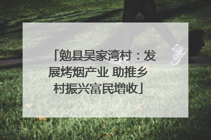 勉县吴家湾村：发展烤烟产业 助推乡村振兴富民增收