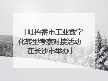 吐鲁番市工业数字化转型考察对接活动在长沙市举办