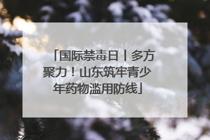 国际禁毒日丨多方聚力！山东筑牢青少年药物滥用防线