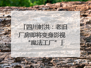四川射洪：老旧厂房即将变身影视“魔法工厂”