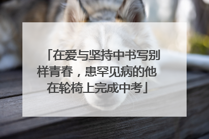 在爱与坚持中书写别样青春，患罕见病的他在轮椅上完成中考