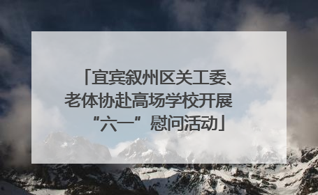 宜宾叙州区关工委、老体协赴高场学校开展“六一”慰问活动