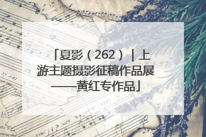 夏影（262）｜上游主题摄影征稿作品展——黄红专作品