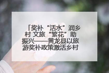 奖补“活水”润乡村 文旅“繁花”助振兴——黄龙县以旅游奖补政策激活乡村振兴新动能