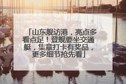 山东舰访港，亮点多看点足！登舰要坐交通艇，集章打卡有奖品，更多细节抢先看