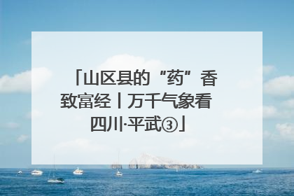 山区县的“药”香致富经丨万千气象看四川·平武③