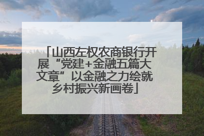 山西左权农商银行开展“党建+金融五篇大文章”以金融之力绘就乡村振兴新画卷