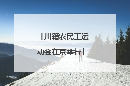 川籍农民工运动会在京举行