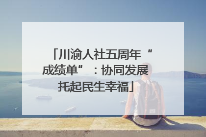 川渝人社五周年“成绩单”：协同发展托起民生幸福