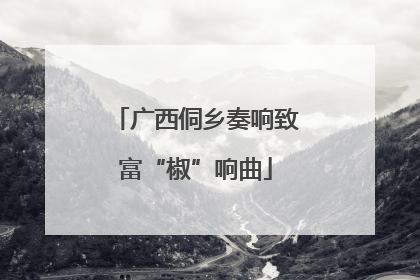 广西侗乡奏响致富“椒”响曲
