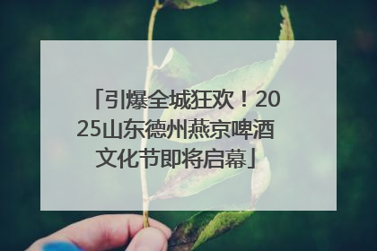 引爆全城狂欢！2025山东德州燕京啤酒文化节即将启幕